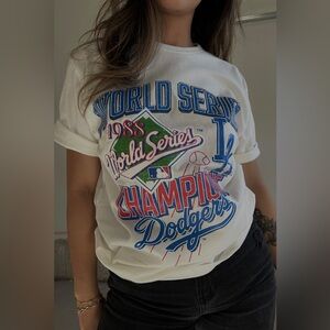 BNWT peace collective LA dodgers World Series tshirt XL